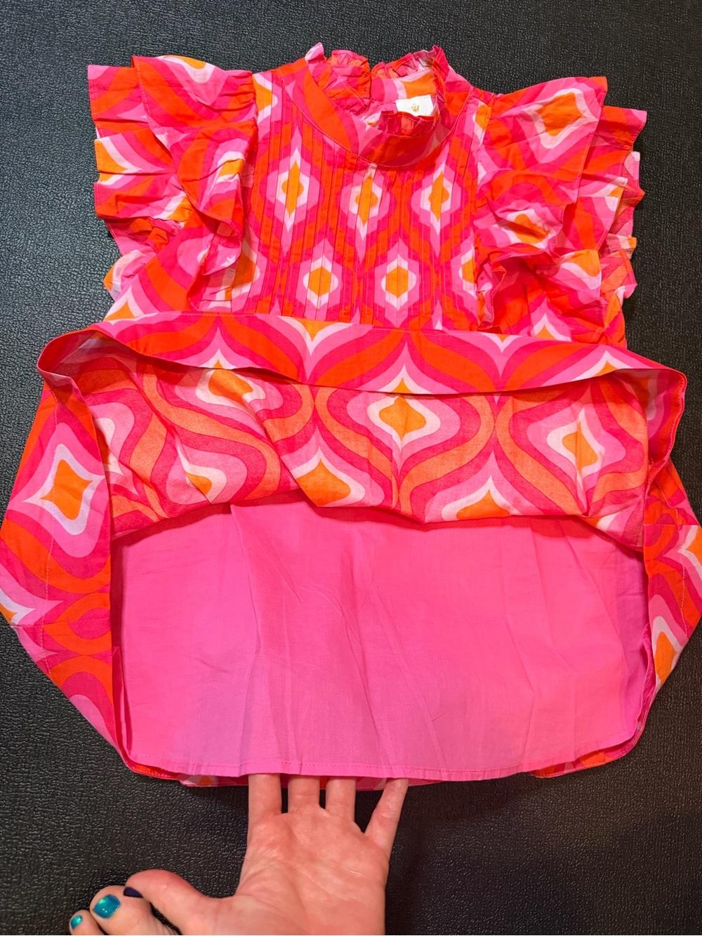 J. Marie Quinn flutter sleeve top size small - Picture 3 of 4